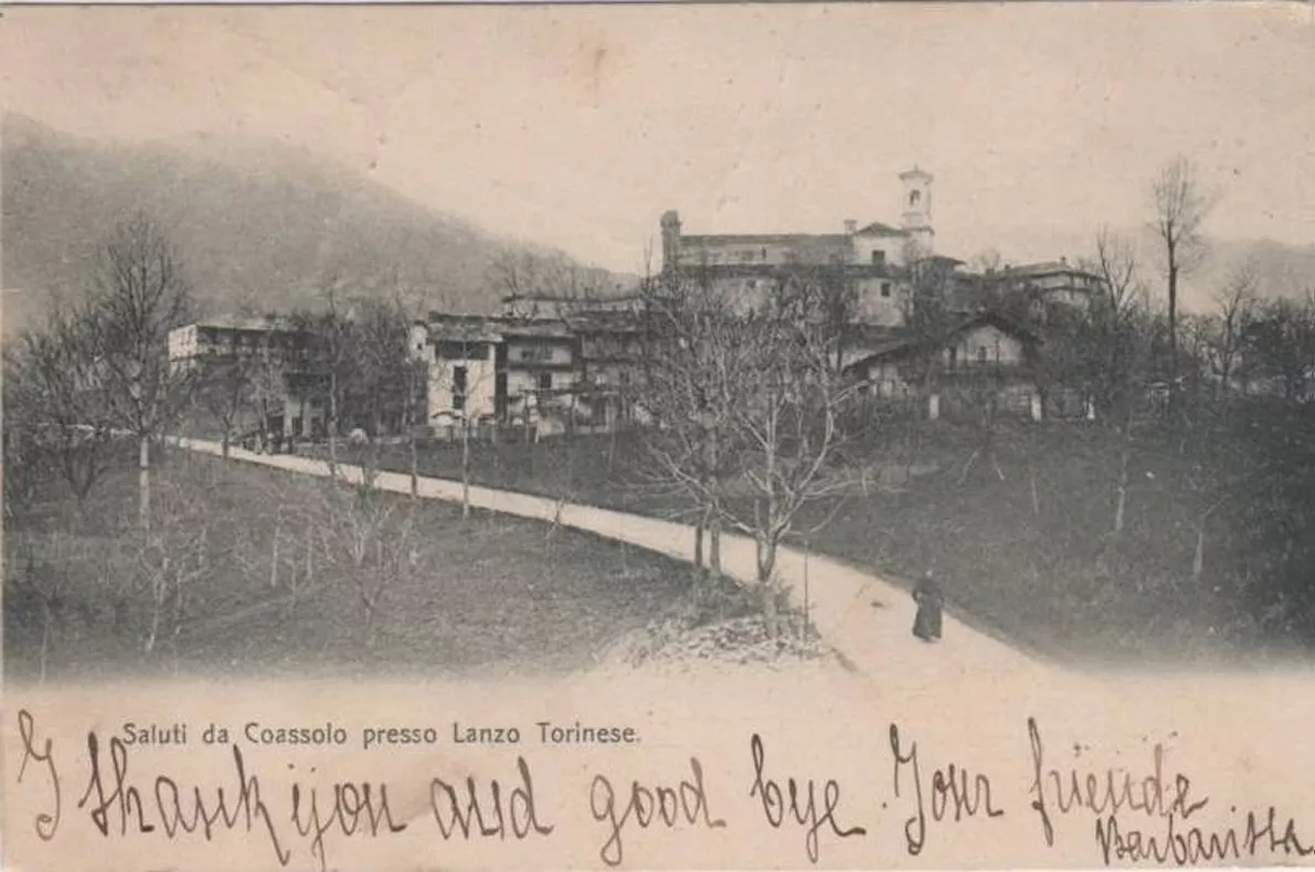 Cartolina di Coassolo del 1902