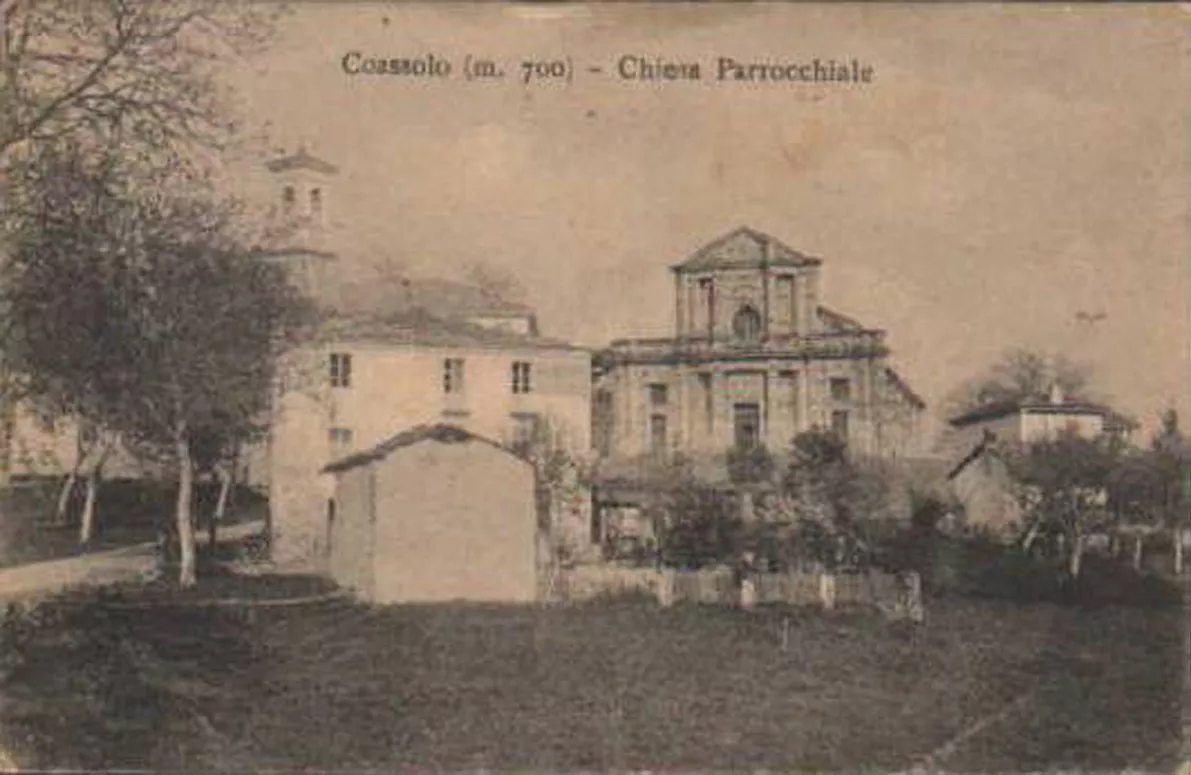 Cartolina di Coassolo del 1909