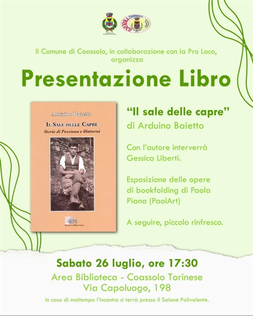 Presentazione del libro "Il sale delle capre "