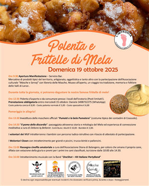 Polenta e frittelle di mela