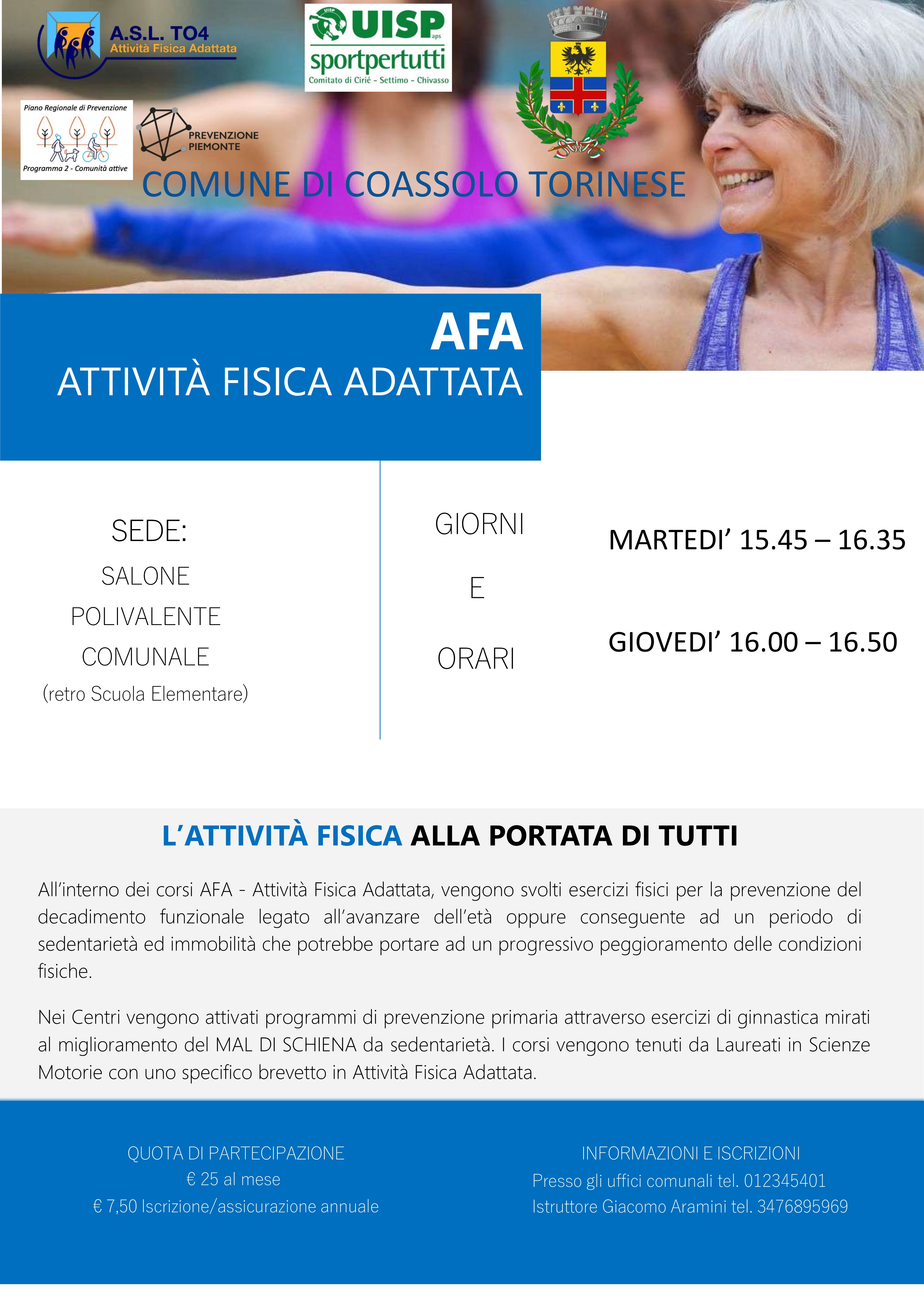 Corso Attività Fisica Adattata