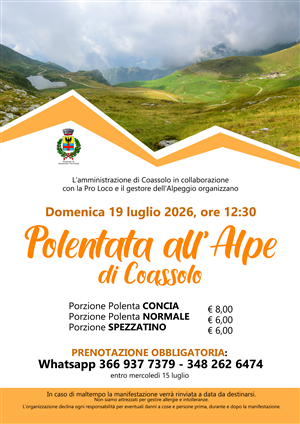 Polentata all'Alpe di Coassolo