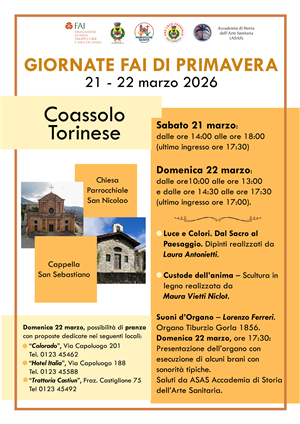 Giornate FAI di Primavera - Chiesa Parrocchiale di San Nicolao e Cappella di San Sebastiano