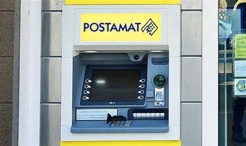 Parziale funzionamento PUNTO DI PRELIEVO ATM POSTE ITALIANE